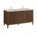 Mid-Century Walnut / Victorian Silver - 3 Faucet Holes