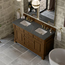 Honey Oak / Parisien Bleu - 3 Faucet Holes