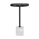 Renwil Hull Indoor Banswara Marble Side Table - White