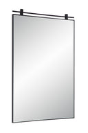 Renwil Titel 36" Tall Rectangular Mirror - Matte Black