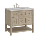 Whitewashed Oak / Eternal Jasmine Pearl - 3 Faucet Holes
