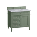 Smokey Celadon / Carrara White - 3 Faucet Holes