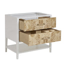 Polished White and Light Mappa Burl / White Zeus - 3 Faucet Holes