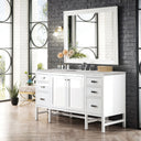 Glossy White / Victorian Silver - 3 Faucet Holes
