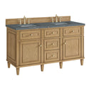 Light Natural Oak / Parisien Bleu - 3 Faucet Holes