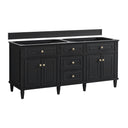 Black Onyx / Victorian Silver - 3 Faucet Holes