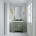 Smokey Celadon / Carrara White - 3 Faucet Holes