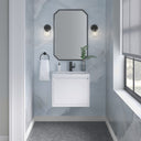 Glossy White / Matte Black / Glossy White - 1 Faucet Hole