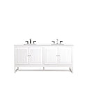 Glossy White / White Zeus - 3 Faucet Holes