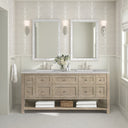 Whitewashed Oak / Eternal Jasmine Pearl - 3 Faucet Holes
