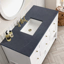 Bright White / Charcoal Soapstone - 3 Faucet Holes