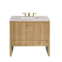 Light Natural Oak / Eternal Jasmine Pearl - 3 Faucet Holes