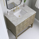 Pebble Oak / Victorian Silver - 3 Faucet Holes