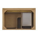 Light Natural Oak / White Zeus - 3 Faucet Holes
