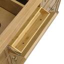 Light Natural Oak / White Zeus - 3 Faucet Holes