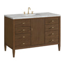 Mid-Century Walnut / Victorian Silver - 3 Faucet Holes