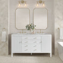 Bright White / Victorian Silver - 3 Faucet Holes