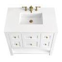 Bright White / White Zeus - 3 Faucet Holes