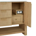 Seaside Oak / White Zeus - 3 Faucet Holes