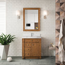 Saddle Brown / White Zeus - 1 Faucet Hole