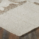 Renwil Grace 1'4" x 1'4" Ft Handwoven Indoor Rug - Ivory / Stone