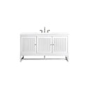 Glossy White / White Zeus - 3 Faucet Holes