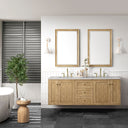 Light Natural Oak / Eternal Jasmine Pearl - 3 Faucet Holes