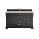 Black Onyx / Victorian Silver - 3 Faucet Holes