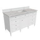 Bright White / Victorian Silver - 3 Faucet Holes