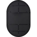 Renwil Webster 40" Tall Oval Wall Mirror - Black