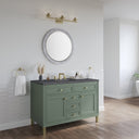 Smokey Celadon / Charcoal Soapstone - 3 Faucet Holes