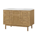 Light Natural Oak / White Zeus - 3 Faucet Holes