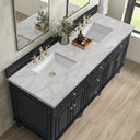 Black Onyx / Victorian Silver - 3 Faucet Holes