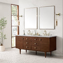 Mid-Century Walnut / Eternal Jasmine Pearl - 3 Faucet Holes