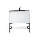 Glossy White / Matte Black / Charcoal Black - 1 Faucet Hole