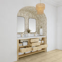 Sunwashed Oak / White Zeus - 1 Faucet Hole