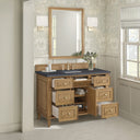 Light Natural Oak / Charcoal Soapstone - 3 Faucet Holes