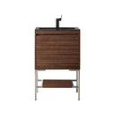 Mid-Century Walnut / Brushed Nickel / Charcoal Black - 1 Faucet Hole