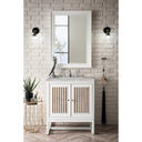 Glossy White / Victorian Silver - 3 Faucet Holes