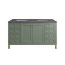 Smokey Celadon / Charcoal Soapstone - 3 Faucet Holes