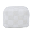 Renwil Payne Indoor 100% Cotton Pouf - Ivory