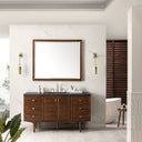 Mid-Century Walnut / Charcoal Soapstone - 3 Faucet Holes