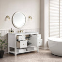 Bright White / Victorian Silver - 3 Faucet Holes