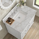 Bright White / Victorian Silver - 3 Faucet Holes
