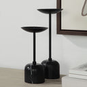 Renwil Uma Indoor Iron Set of 2 Pillar Candle Holder - Matte Black