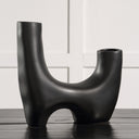 Renwil Doppio Indoor Ceramic Vase - Matte Black