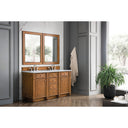 Saddle Brown / Carrara White - 3 Faucet Holes
