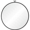 Renwil Rayden 38.5" Tall Round Wall Mirror - Black