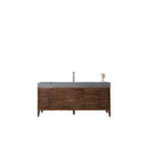 Mid-Century Walnut / Dusk Grey Glossy - 1 Faucet Hole