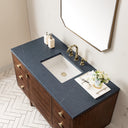 Mid-Century Walnut / Charcoal Soapstone - 3 Faucet Holes